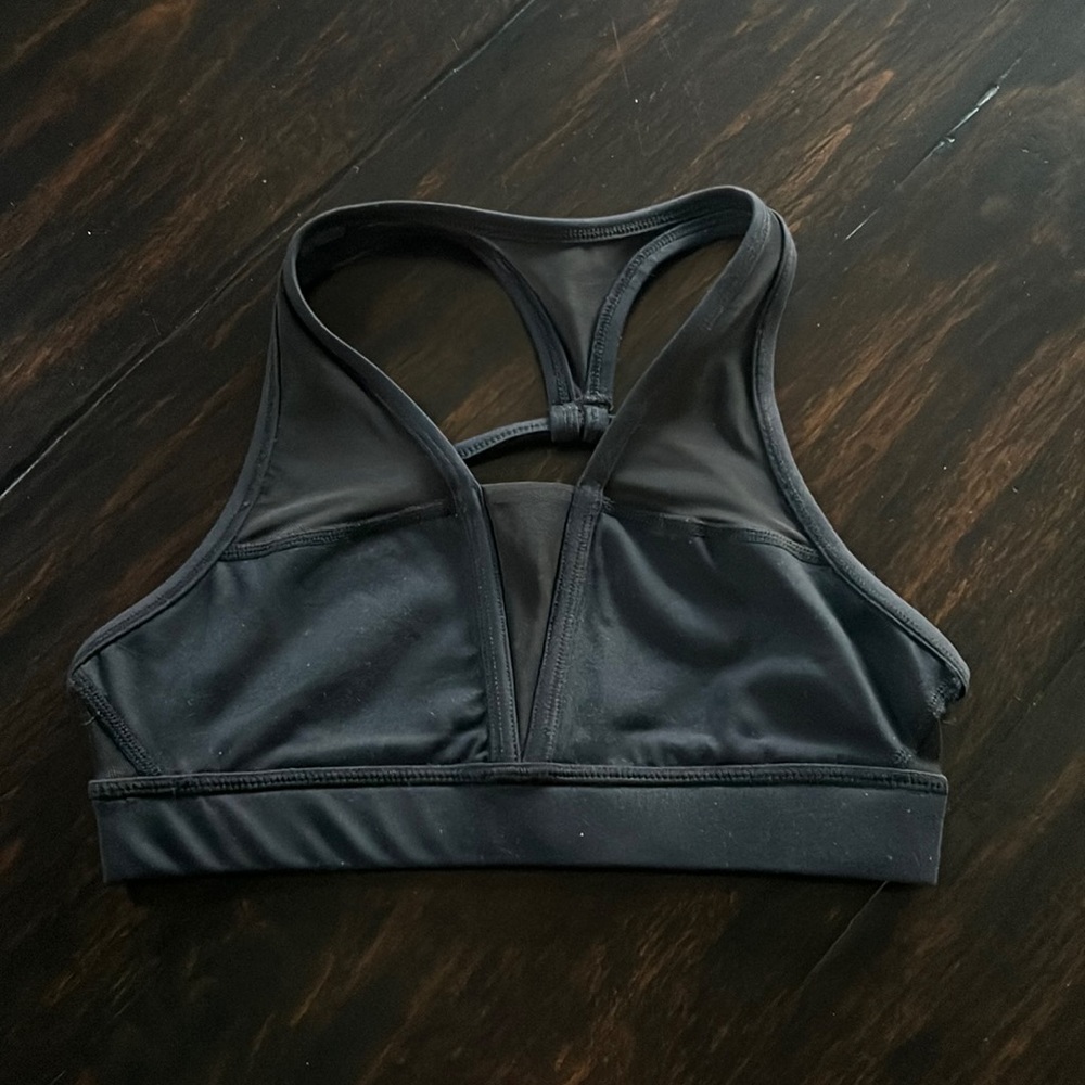 NWOT * Ivy Sky Black Mesh Detail Bra Top in Size Child Large